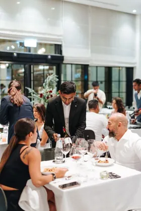 Interior of Isola, editorial light. Food photography in Dubai by Artur Begel