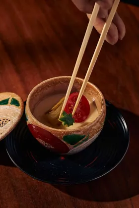Dish at Kigo, low key light. Food photography in Dubai by Artur Begel