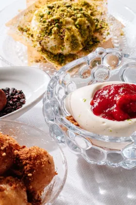 Dish at GAIA, hard flash light. Food photography in Dubai by Artur Begel