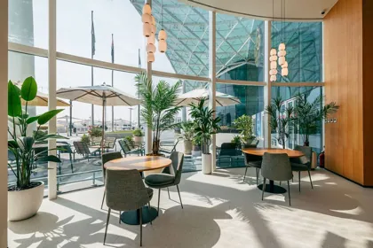 Interior of Joud Coffee, editorial light. Food photography in Dubai by Artur Begel