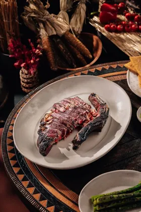 Dish at INA, low key light. Food photography in Dubai by Artur Begel