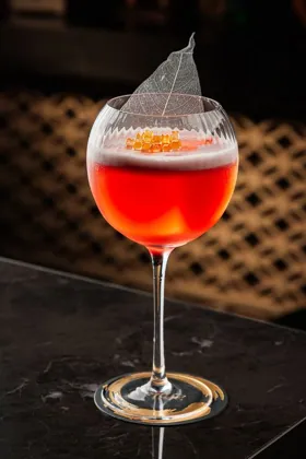 Drink at Attiko, low key light. Food photography in Dubai by Artur Begel
