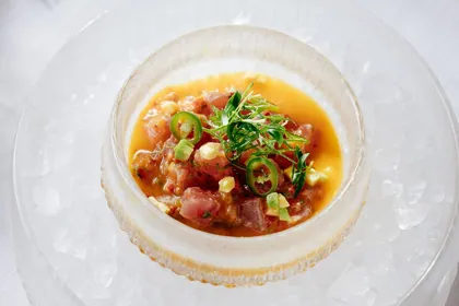Dish at La Nina, high key light. Food photography in Dubai by Artur Begel