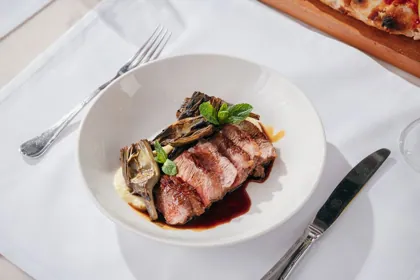 Dish at Isola, high key light. Food photography in Dubai by Artur Begel