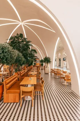 Interior of Joud Coffee, editorial light. Food photography in Dubai by Artur Begel