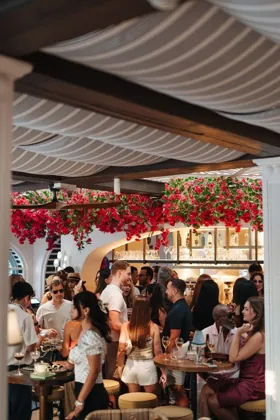 Interior of Sirene by Gaia, editorial light. Food photography in Dubai by Artur Begel