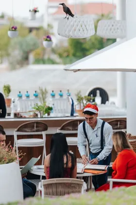Interior of Isola, editorial light. Food photography in Dubai by Artur Begel