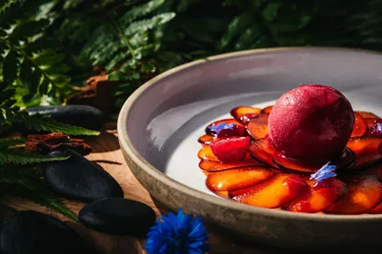 Dish at SHI, low key light. Food photography in Dubai by Artur Begel