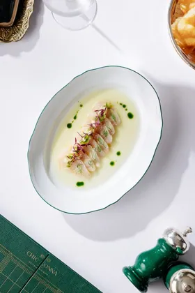 Dish at Chic Nonna, high key light. Food photography in Dubai by Artur Begel
