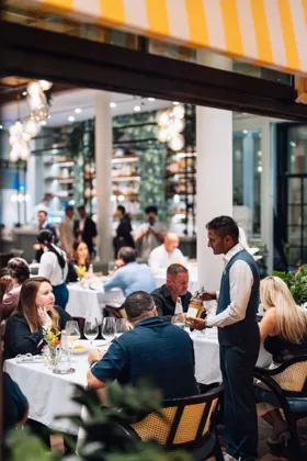 Interior of Isola, editorial light. Food photography in Dubai by Artur Begel