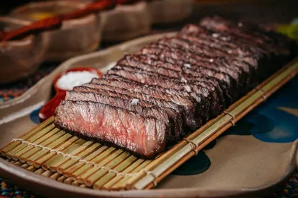 Dish at Sushi Samba, hard flash light. Food photography in Dubai by Artur Begel