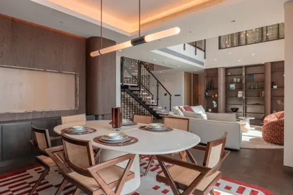 Interior of Finasi projects, editorial light. Food photography in Dubai by Artur Begel