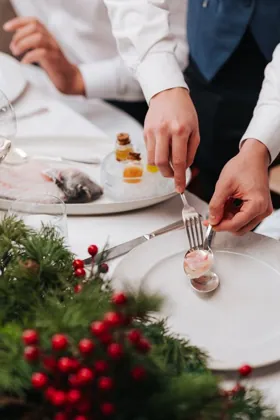 Dish at GAIA, editorial light. Food photography in Dubai by Artur Begel