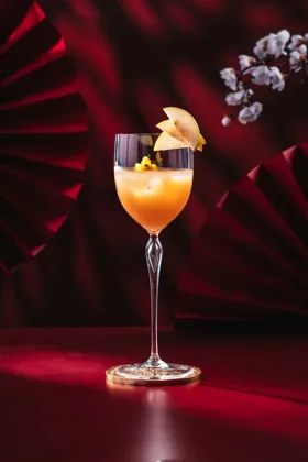 Drink at YU, low key light. Food photography in Dubai by Artur Begel