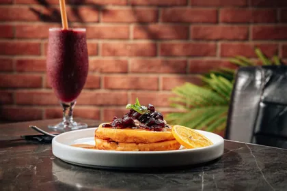 Dish at Joe's Backyard, editorial light. Food photography in Dubai by Artur Begel