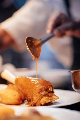 Dish at The Spaniel, natural light. Food photography in Dubai by Artur Begel