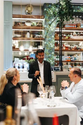 Interior of Isola, editorial light. Food photography in Dubai by Artur Begel