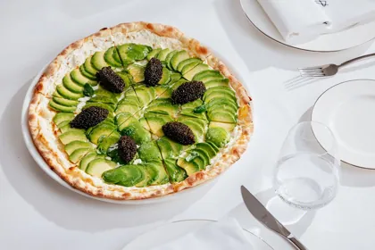 Dish at La Famiglia restaurant, high key light. Food photography in Dubai by Artur Begel