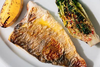 Dish at GAIA, hard flash light. Food photography in Dubai by Artur Begel