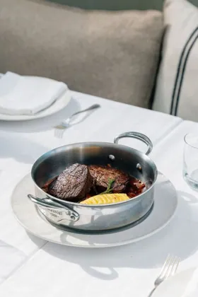 Dish at GAIA, high key light. Food photography in Dubai by Artur Begel
