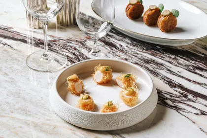 Dish at Isabel, high key light. Food photography in Dubai by Artur Begel