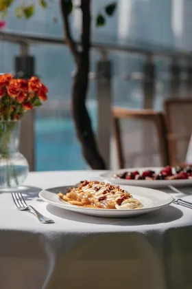 Dish at Novikov, natural light. Food photography in Dubai by Artur Begel
