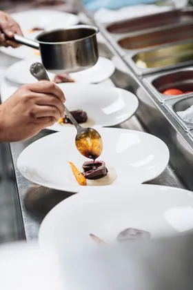 Dish at Isola, high key light. Food photography in Dubai by Artur Begel