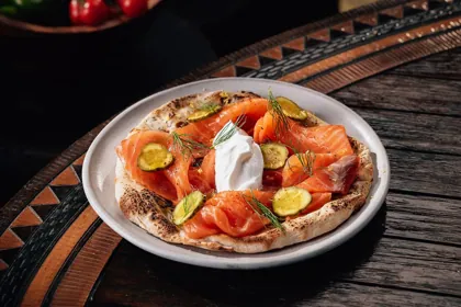 Dish at INA, low key light. Food photography in Dubai by Artur Begel