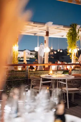 Interior of Isola, editorial light. Food photography in Dubai by Artur Begel