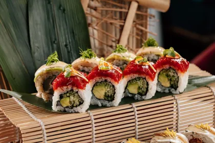 Dish at Shanghai Me, hard flash light. Food photography in Dubai by Artur Begel