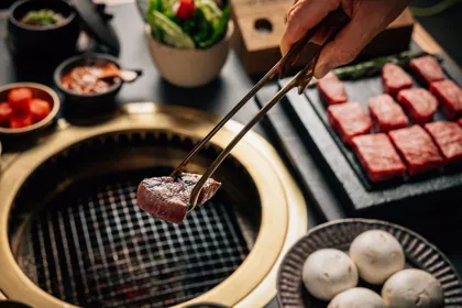 Dish at HANU, hard flash light. Food photography in Dubai by Artur Begel
