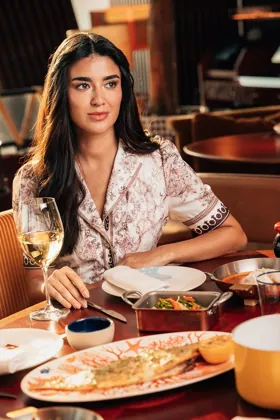 Interior of Il Gattopardo, editorial light. Food photography in Dubai by Artur Begel