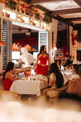Interior of Sirene by Gaia, editorial light. Food photography in Dubai by Artur Begel