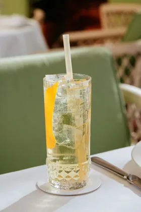 Drink at Novikov, editorial light. Food photography in Dubai by Artur Begel