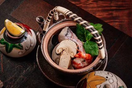 Dish at Kigo, low key light. Food photography in Dubai by Artur Begel