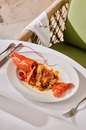 Dish at Novikov, hard flash light. Food photography in Dubai by Artur Begel
