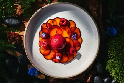 Dish at SHI, hard flash light. Food photography in Dubai by Artur Begel
