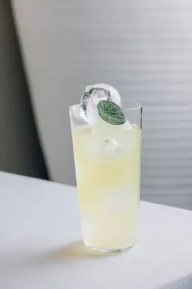 Drink at GAIA, high key light. Food photography in Dubai by Artur Begel