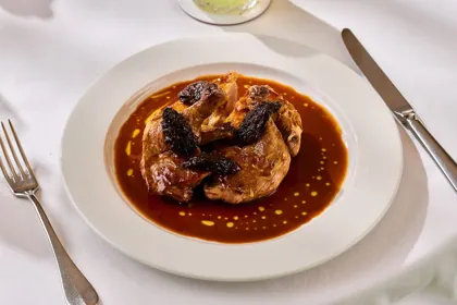 Dish at Novikov, hard flash light. Food photography in Dubai by Artur Begel