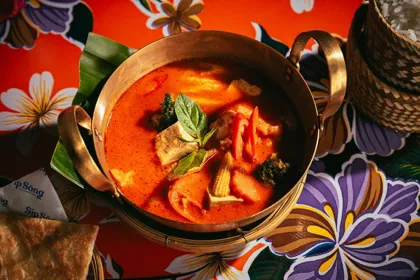 Dish at SipSong, hard flash light. Food photography in Dubai by Artur Begel