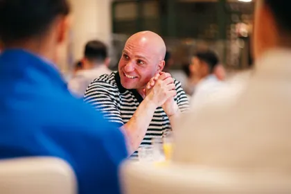 Guests and team at Isabel, editorial light. Food photography in Dubai by Artur Begel