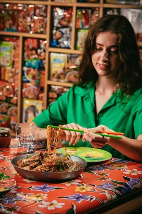 Dish at SipSong, editorial light. Food photography in Dubai by Artur Begel