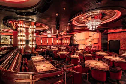 Interior of Adaline, low key light. Food photography in Dubai by Artur Begel
