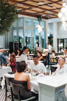 Interior of Isola, editorial light. Food photography in Dubai by Artur Begel