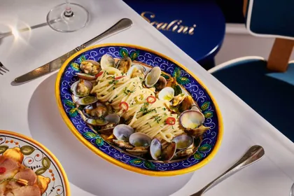 Dish at Scalini, hard flash light. Food photography in Dubai by Artur Begel