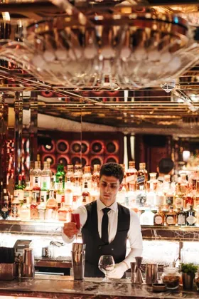Drink at GAIA, editorial light. Food photography in Dubai by Artur Begel