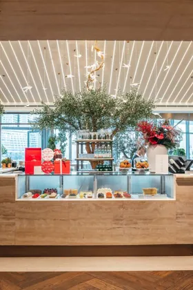 Interior of Novikov, editorial light. Food photography in Dubai by Artur Begel