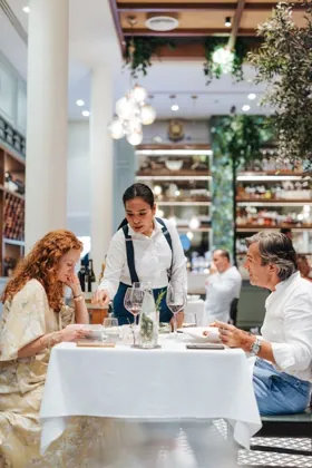 Interior of Isola, editorial light. Food photography in Dubai by Artur Begel