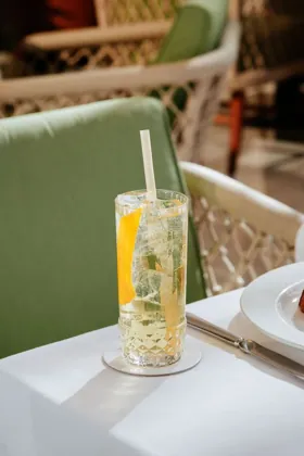 Drink at Novikov, editorial light. Food photography in Dubai by Artur Begel