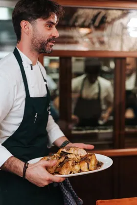 Dish at GAIA, hard flash light. Food photography in Dubai by Artur Begel